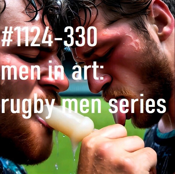 MALE PORTRAIT #1124-330 -men in art series -rugby men -free shipping in usa