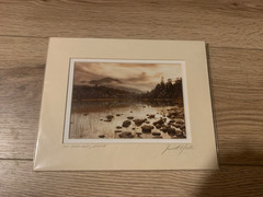 Pair Signed Photos Deer Isle & Mt Katahdin Maine Photographer Terrill S Lester