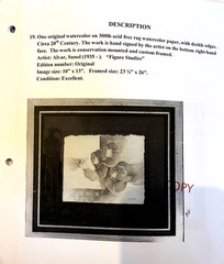 Alvar,Sunol [Figure Studies] FRAMED Signed, Edition Number : Original
