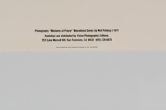 Neil Folberg Moslems At Prayer Macedonia Series 1971 Original Poster 22” X 24”