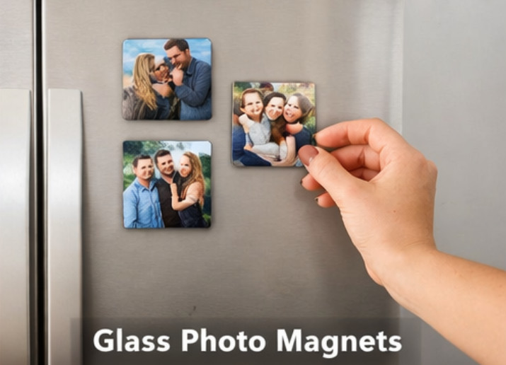 Personalized Photo Magnets Custom Picture Fridge Magnet Keepsake Gift