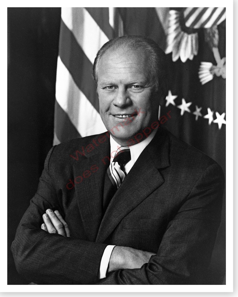 US President Gerald Ford Official White House Portrait Silver Halide Photo