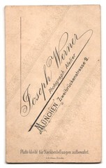Photograph Joseph Werner, Munich, Zweibrückenstrasse 2, portrait young gentleman I