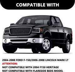Headlight Assembly Compatible with 2004 2005 2006 2007 2008 Ford F150 / Lincoln