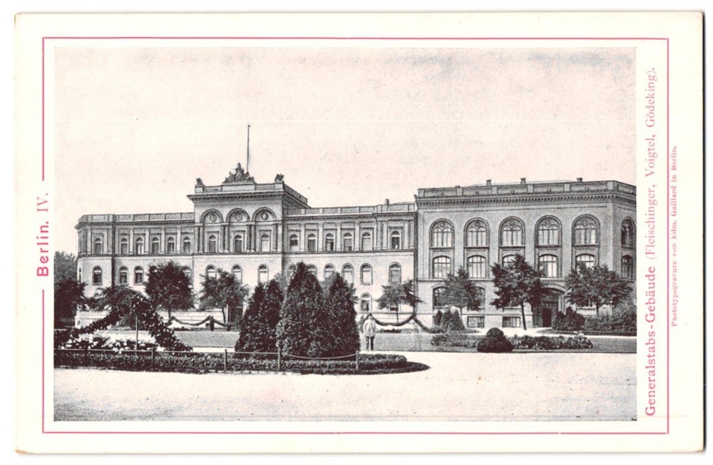 Photography / Light Print Edm. Gaillard, Berlin, view of Berlin, the General Staff