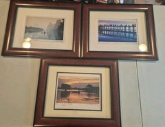 Lot Of 3 Signed Michael Chen Photographs See Description For Titles Framed EUC