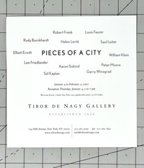 William Klein (1926-2022) Art Show Announcement Card 2007 – I Need, New York