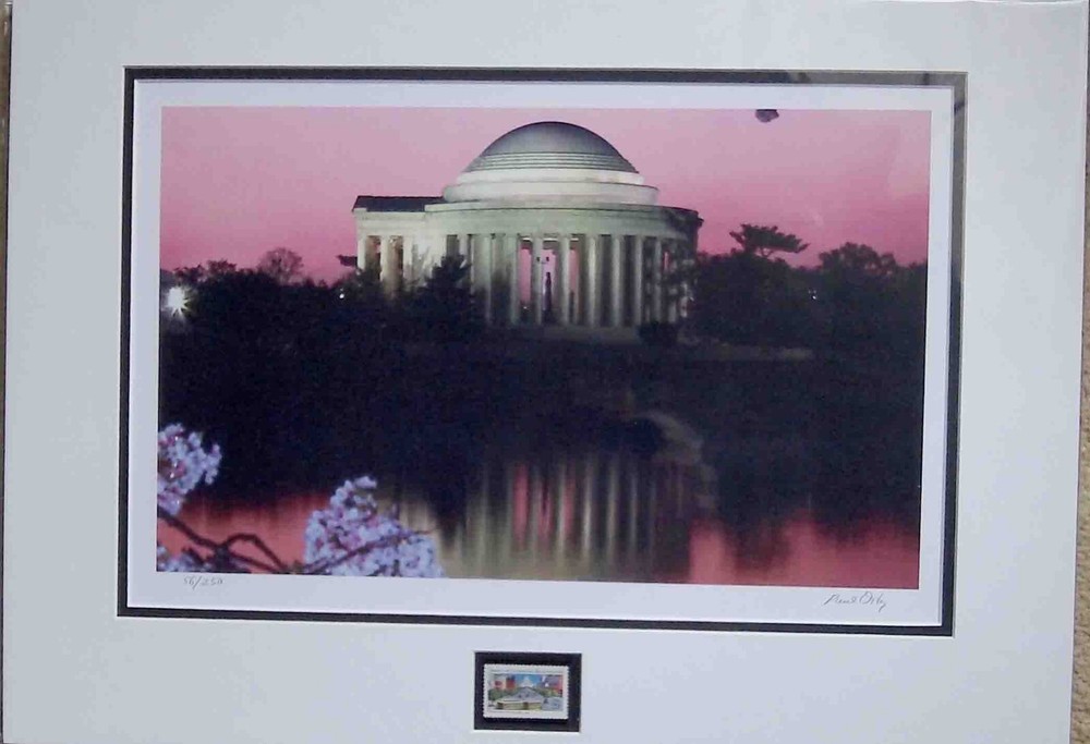 Jefferson Memorial in the morning sunrise 14×20 s/n NEW 56/250 New