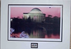 Jefferson Memorial in the morning sunrise 14×20 s/n NEW 56/250 New