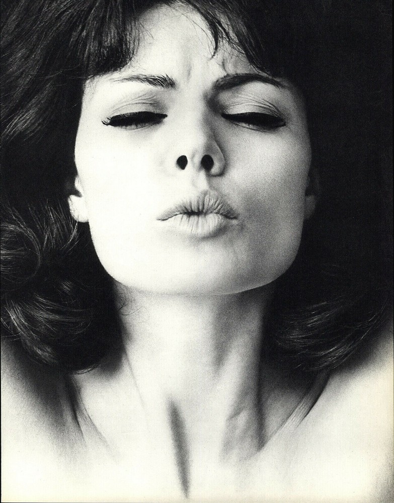 1966 Wingate Paine Facial Expression III Female Nude Body Art Photo Photogravure