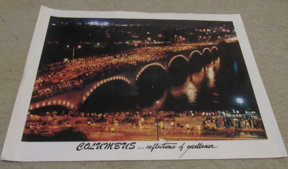 Columbus (Ohio) Reflections of Excellence, Bridge, poster/photograph, 19″ x 25″