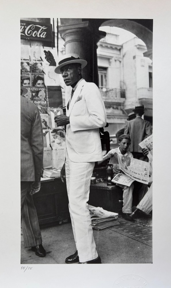 WALKER EVANS Citizen Havana 1933 Original Silver Gelatin Estate Stamped Ed of 75