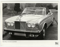 22x16cm Vintage Work Photo 1982 Rolls Royce Corniche Convertible Photo