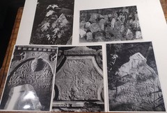Judaica: 15 Photos 1942-1956, Headstones Old Jewish Cemetery in Prague, Mostly