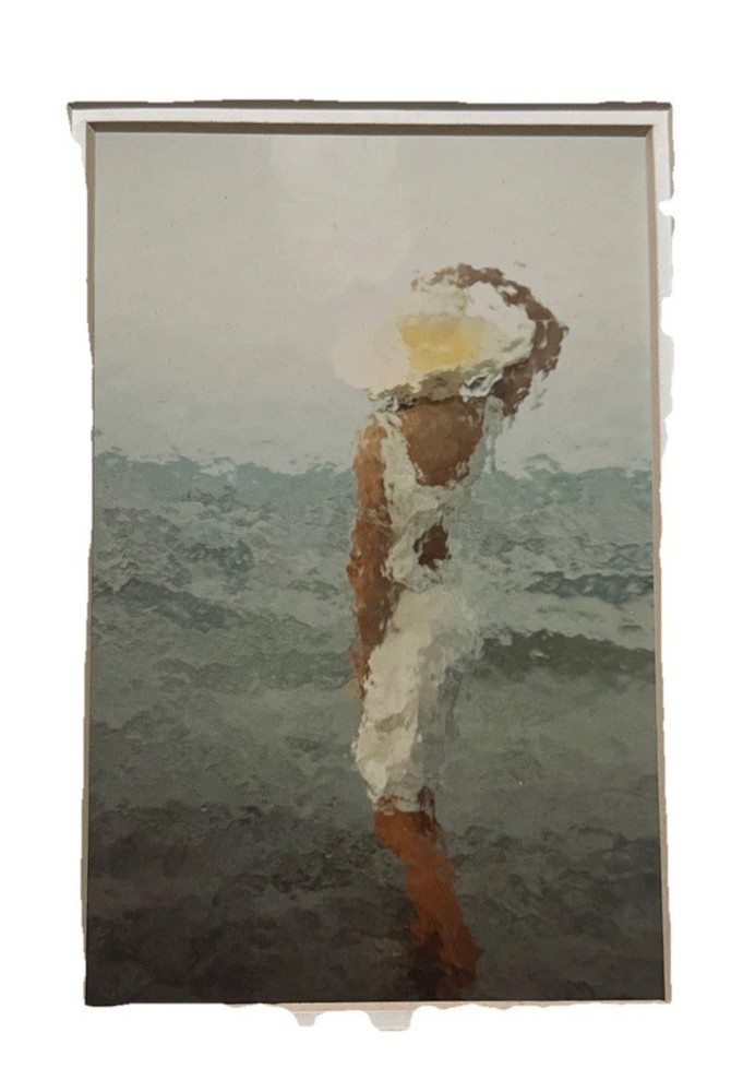 John Galbo Signed Photo Graphics Strong Breeze Depicts Motion Woman Dress Waves