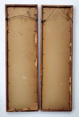Vintage Pair of Framed Photogravure Prints Chartres Cathedral Sculptural Figures
