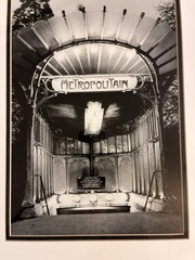 Framed Black & White Photograph Paris Metropolitan Entrance Art Nouveau