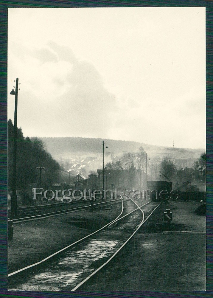Photo station railway at Schützenbach photo train station 1965