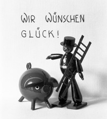 LOT 2x, «wishing you luck», still life, Eduard PEZDIKA, vintage fine art negativ