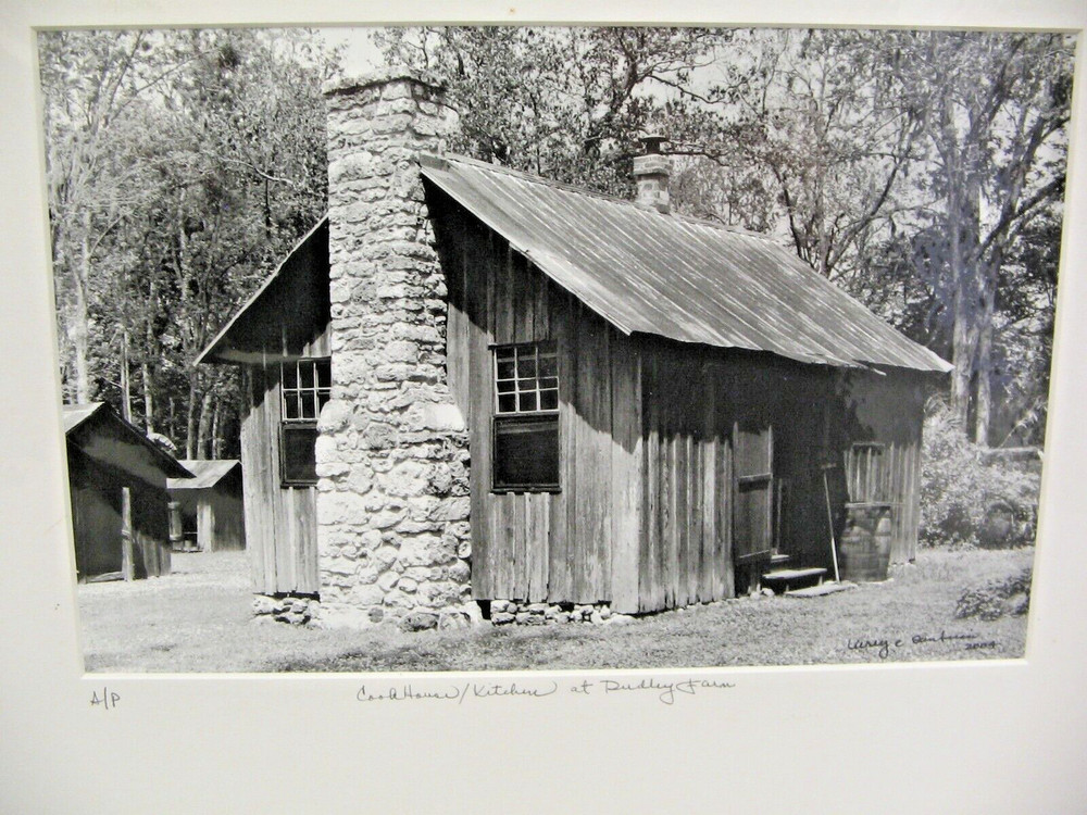 MATTED PHOTOGRAPHY Dudley Farm Kitchen A/P B&W 16×20 with COA By Larry Santucci