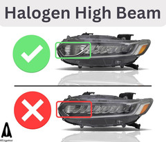 Alligator Auto Headlight Assembly Replacement for Honda Accord 2018-2021 EX-L, E