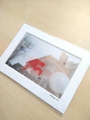 Matted Photo Print Boston window reflection Street Modern Photography Home Decor