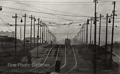 1951 Original VACLAV CHOCHOLA Streetcar Electric Train Railroad Silver Gel Photo