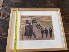 Bill Coleman Photograph Amish Thursday’s Wedding III Signed Numbered Framed Mat