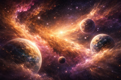 Nebula Space Digital Image Picture Photo Wallpaper Background Desktop AI Art