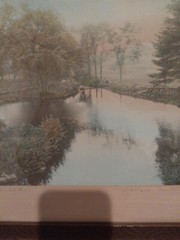 WALLACE NUTTING «A Barre Brook» Hand Tinted Photo – Signed – 15″ x 12″