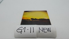 Runway Departure 5×5 Signed Art Tile – Sunset Airplane Photography on Wood