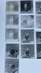 LEGGY BUSTY GLAMOUR MODEL PAULA PAGE EARLY 1950s – 25 NEGATIVES WITH COPYRIGHT