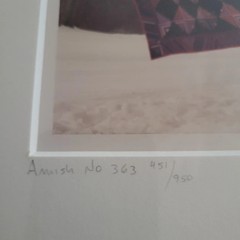 AMISH Quilt Original Paper Print Photograph by Bill Coleman, Signed and Numbered