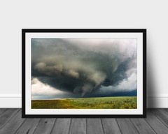 Tornado photography wall art photo storm cloud picture Iowa landscape print
