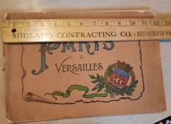 Paris Versailles France Pictures Black White Antique Photo Book