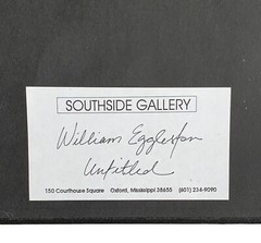 William Eggleston signed color photograph of beach sand
