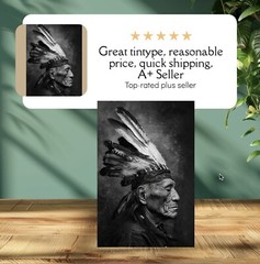 Native American Tintype Limited Edition Museum Series C00285RP