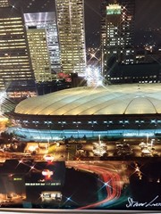 Metrodome 1987 Series 229/1000 – Minneapolis Skyline Photograph by Steve Linder
