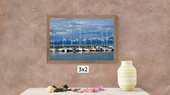 Sailboats in Tromso Marina, High Resolution Image, Many Formats, TV Art