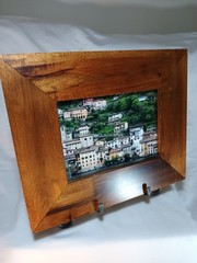 Art Photograph Mountain Terrain Houses Water