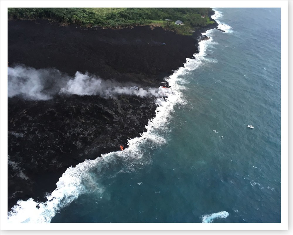 Kilauea Volcano Lower East Rift Lava Ocean Entry 2018 Silver Halide Photo