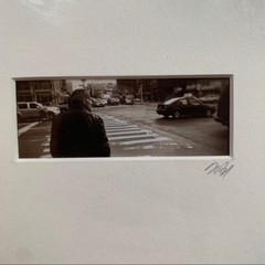 Vintage Pinhole Photograph Art of NYC Street Y2K