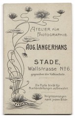 Photograph Aug. Langerhans, Stade, Wallstr. 6, cute little brothers in dress