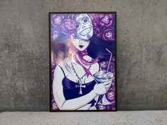 Fantasy Art Work Photography / Print Death Of The Endless Goth Girl With A Drink