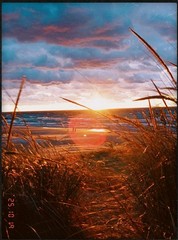 Landscape Digital Photograph of Beach Sunset Seascape (Selling Full ownership)