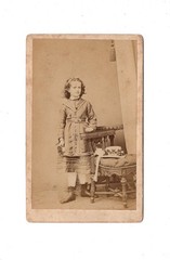 Rother CDV photo fine young girl – Bad Reinerz / Duszniki-Zdrój around 1870