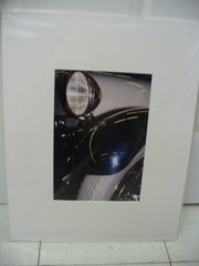 MATTED PHOTOGRAPHY Classic Vintage Blue White Car By Larry Santucci 2006 16×20