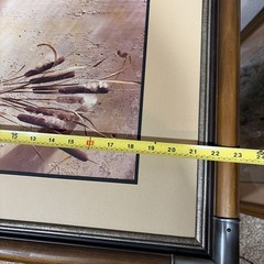 Set of (2) Signed 1971 Art Gore Prints w/ Wax Seals in Wooden Frames