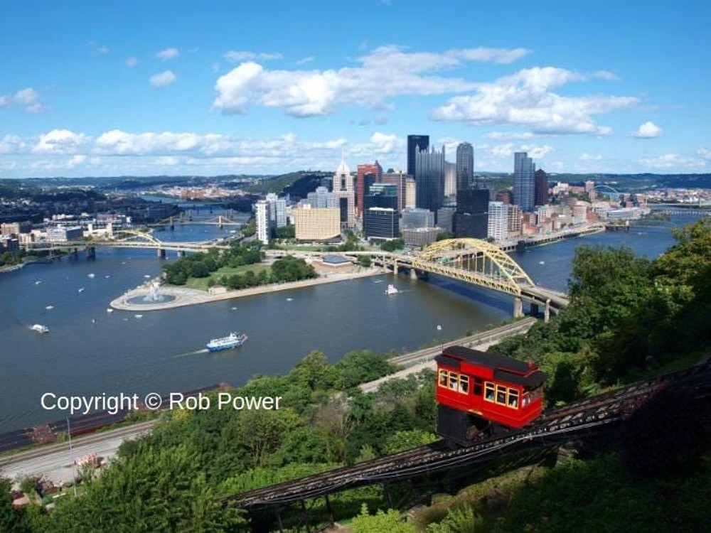 Pittsburgh Point and Duquesne Incline 11″ x 14″ Color print 16″ x 20″ Double Mat