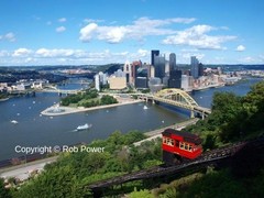 Pittsburgh Point and Duquesne Incline 11″ x 14″ Color print 16″ x 20″ Double Mat